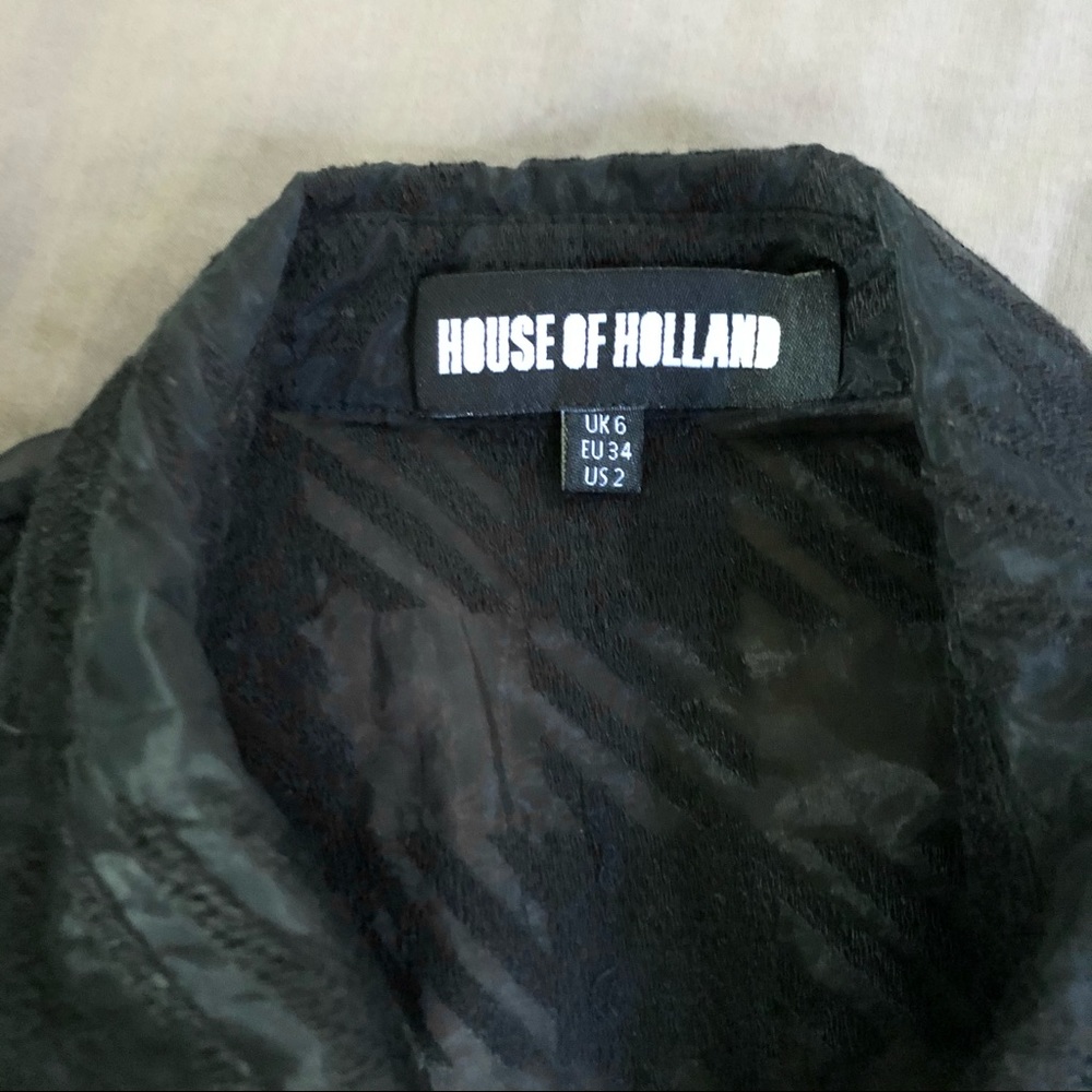 House of Holland Sheer Plaid Shirt - Picture 6 of 6